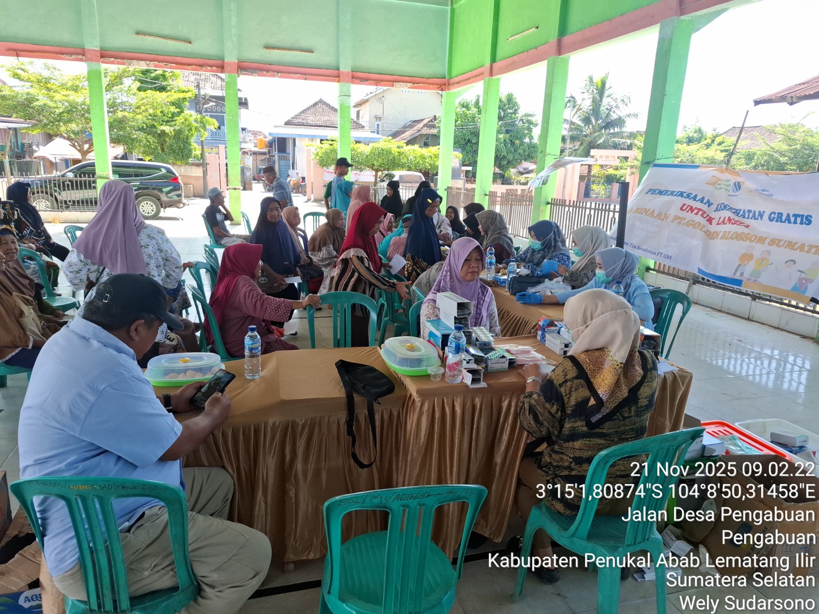 CSR PT GBS “Bomba Peduli Kesehatan” Gelar Pemeriksaan Kesehatan Gratis di Pengabuan dan Pengabuan Timur