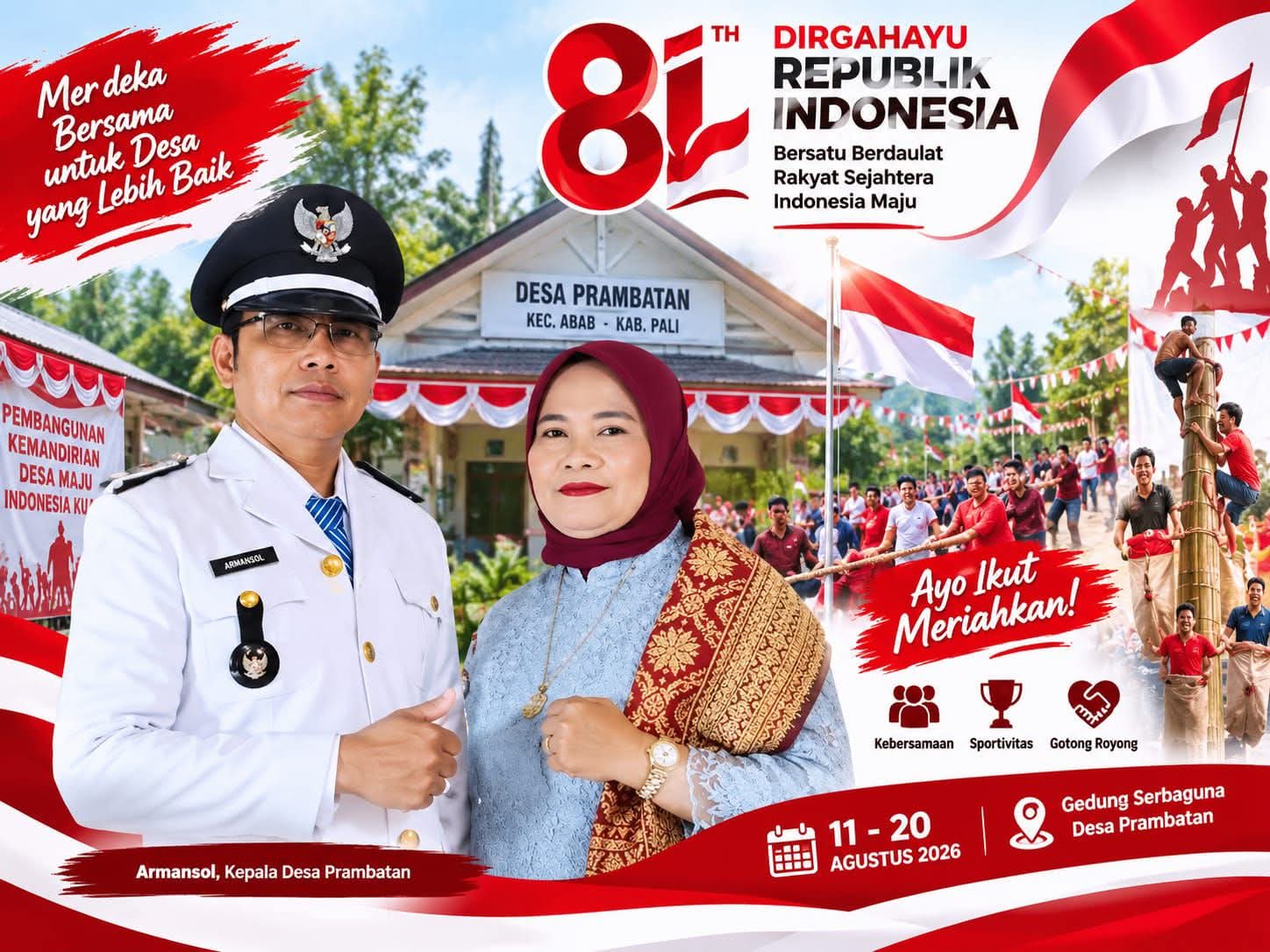 HUT RI ke-81, Desa Prambatan Banjir Hadiah! 28 Lomba Siap Meriahkan Agustus 2026