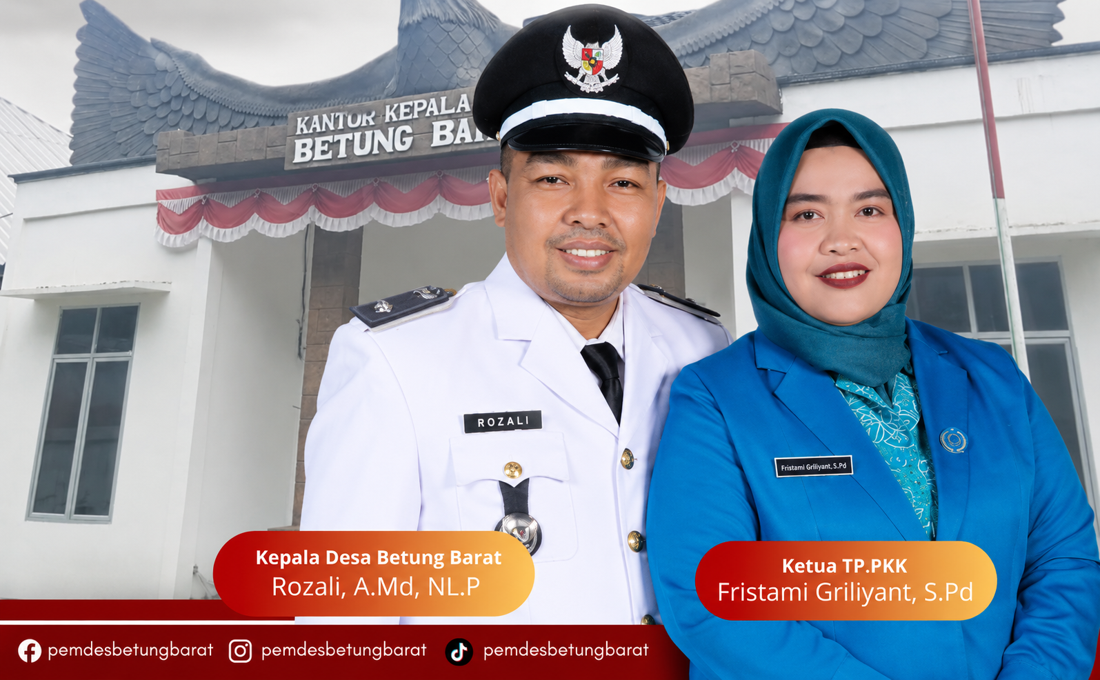 Gelorakan Semangat HUT RI KE-81, Kades Betung Barat Serukan Warga Kibarkan Bendera Merah Putih Serentak